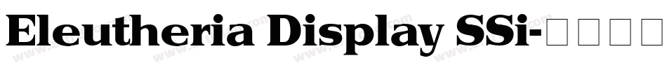 Eleutheria Display SSi字体转换